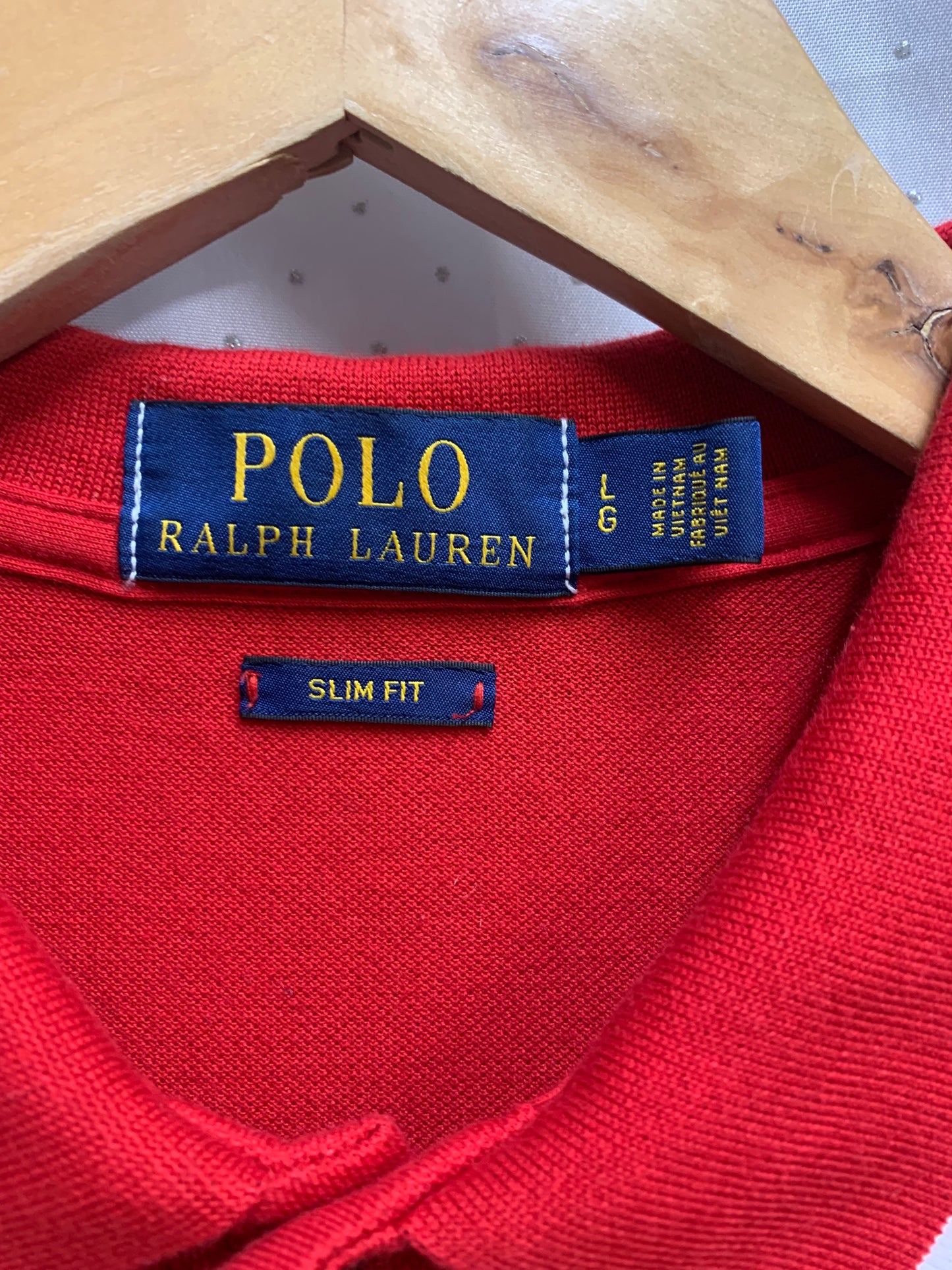 Ralph Lauren Large Slim Fit Red T-shirt