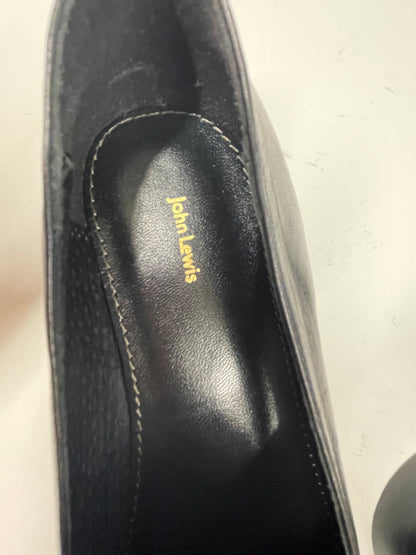 John Lewis Black Slip On Shoes Size 3