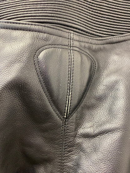 Akito Body Guard CE Protection Leather Biker Trousers Black Size 14