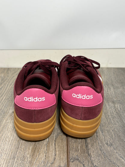 Adidas Womens VL Court Bold Burgundy Trainers Size 3