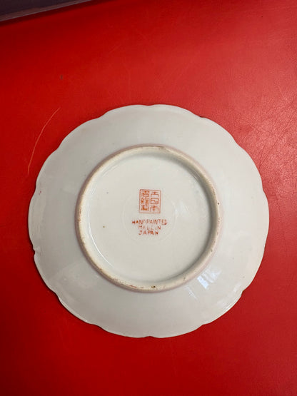 Antique Japanese Porcelain Satsuma Pottery Plate