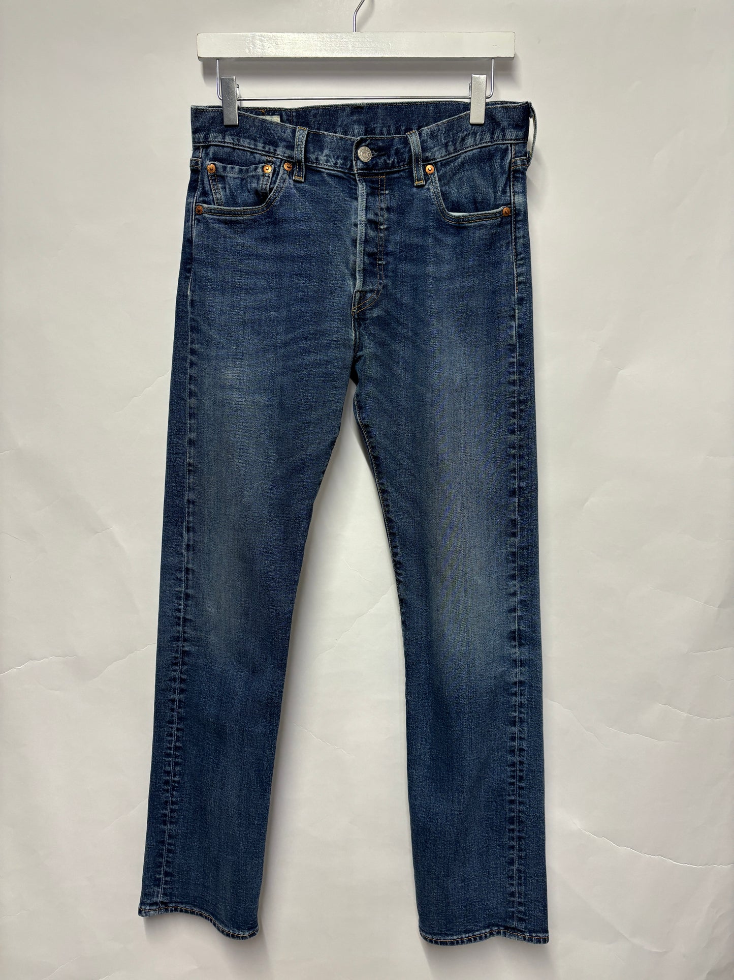 Levi’s Premium Blue Denim Stonewashed 501 Jeans 30x32