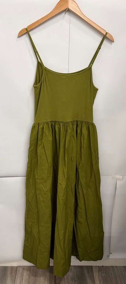 Nobody's Child Green Drop-Waist Cora Midi Dress Size 12 - BNWT