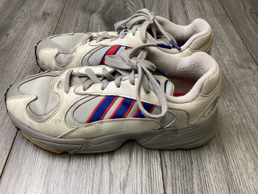 Adidas Yung 1 Grey Blue and Red Trainers UK7