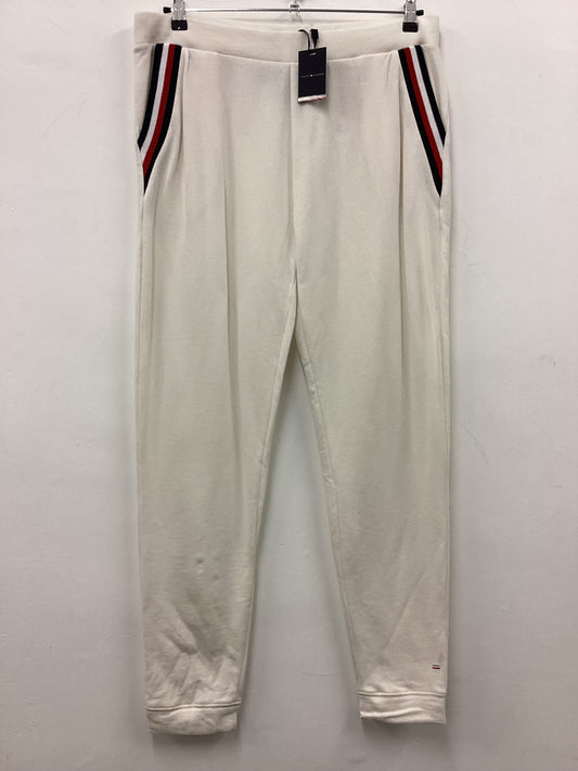 BNWT Tommy Hilfiger XL White Joggers Sweatpants Tracksuit Bottoms