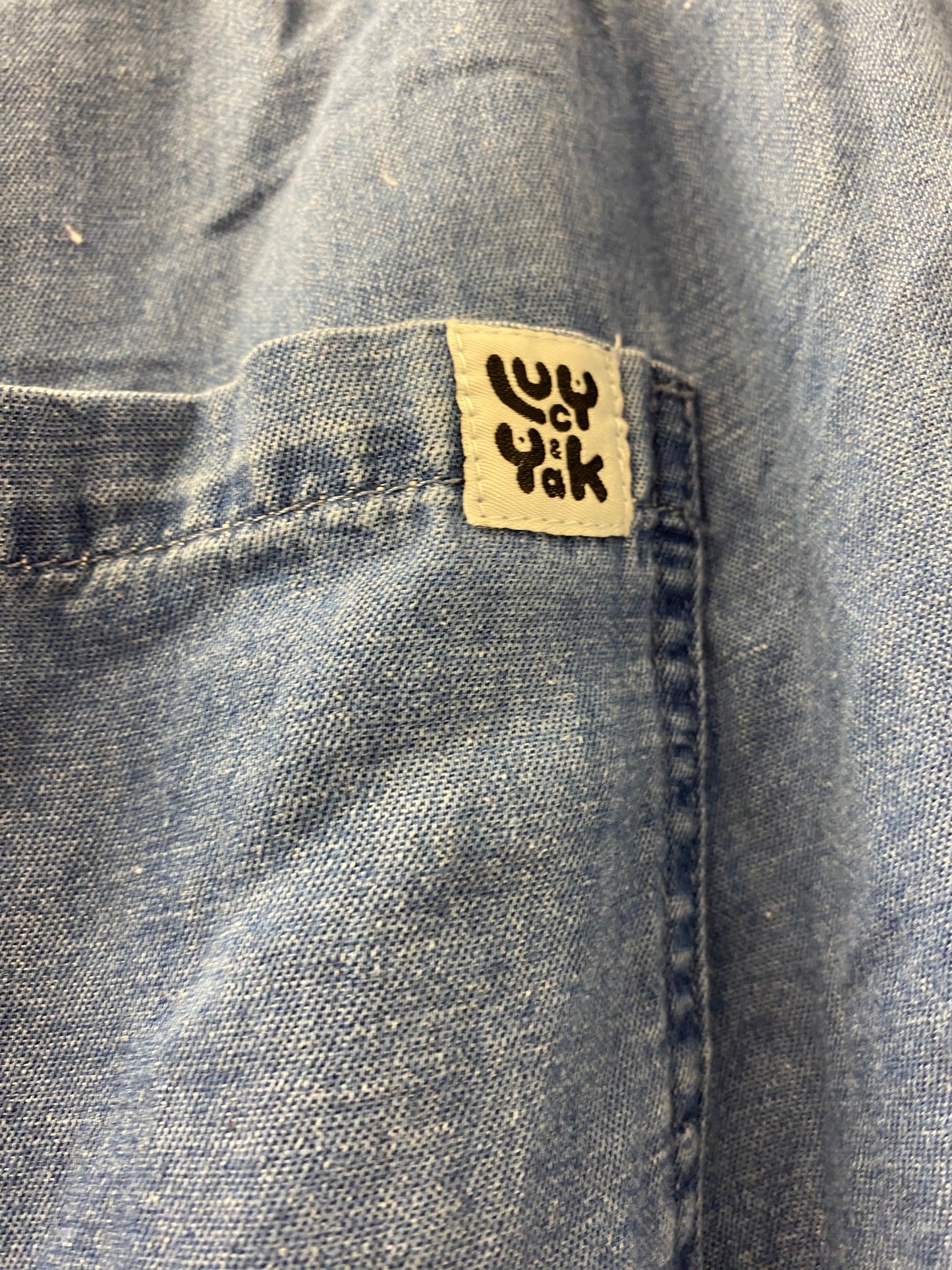 BNWT Lucy and Yak Chuck Trousers Organic Cotton and Hemp Blue 4XL