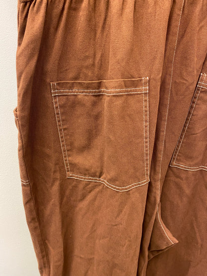 BNWT Lucy and Yak Ragan Jumpsuit Organic Cotton Cappucchino Size 24