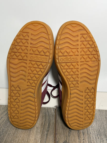 Adidas Womens VL Court Bold Burgundy Trainers Size 3