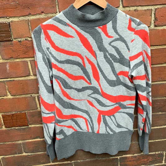 Marks & Spencer Grey And Red Womens Jumper Size S