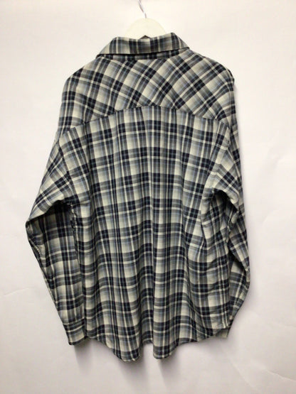 Nahmias Blue Chequered Shirt Medium