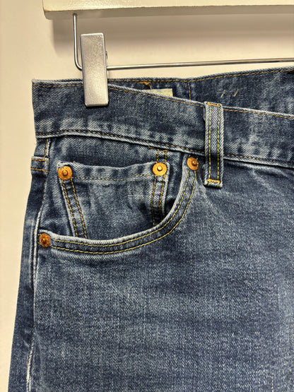 Levi’s Premium Blue Denim Stonewashed 501 Jeans 30x32