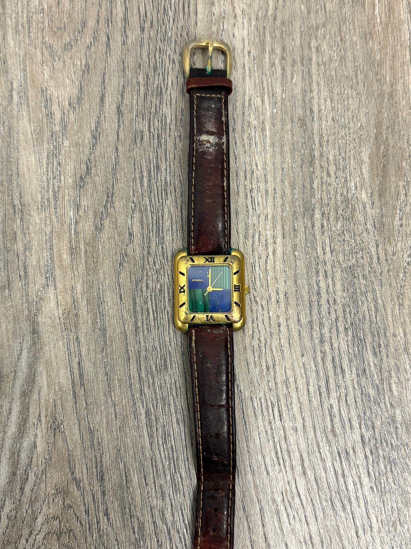 Vintage Fossil Watch with Presentation Tin