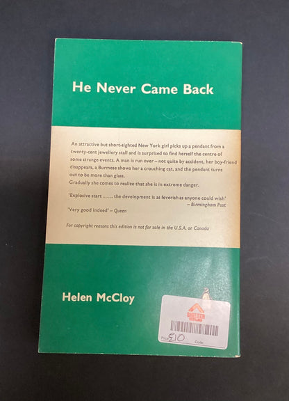He never came back by Helen McCloy