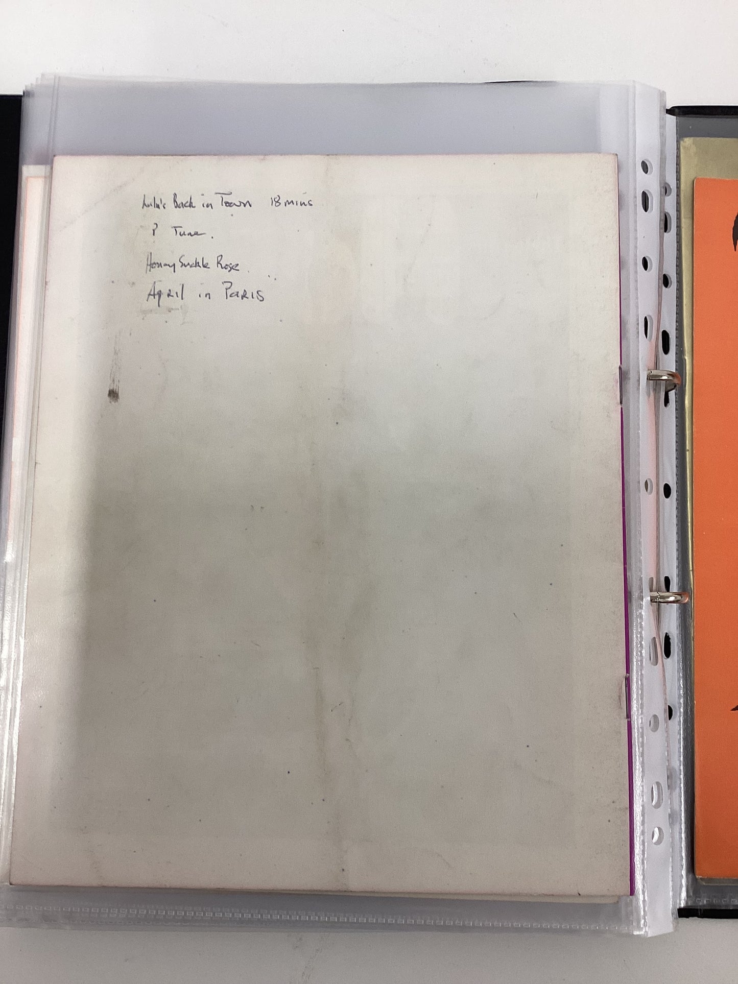 21 Vintage Jazz Programmes In Folder