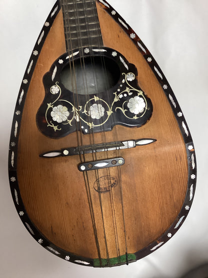 Vintage bowl back Mandolin with flower inlay