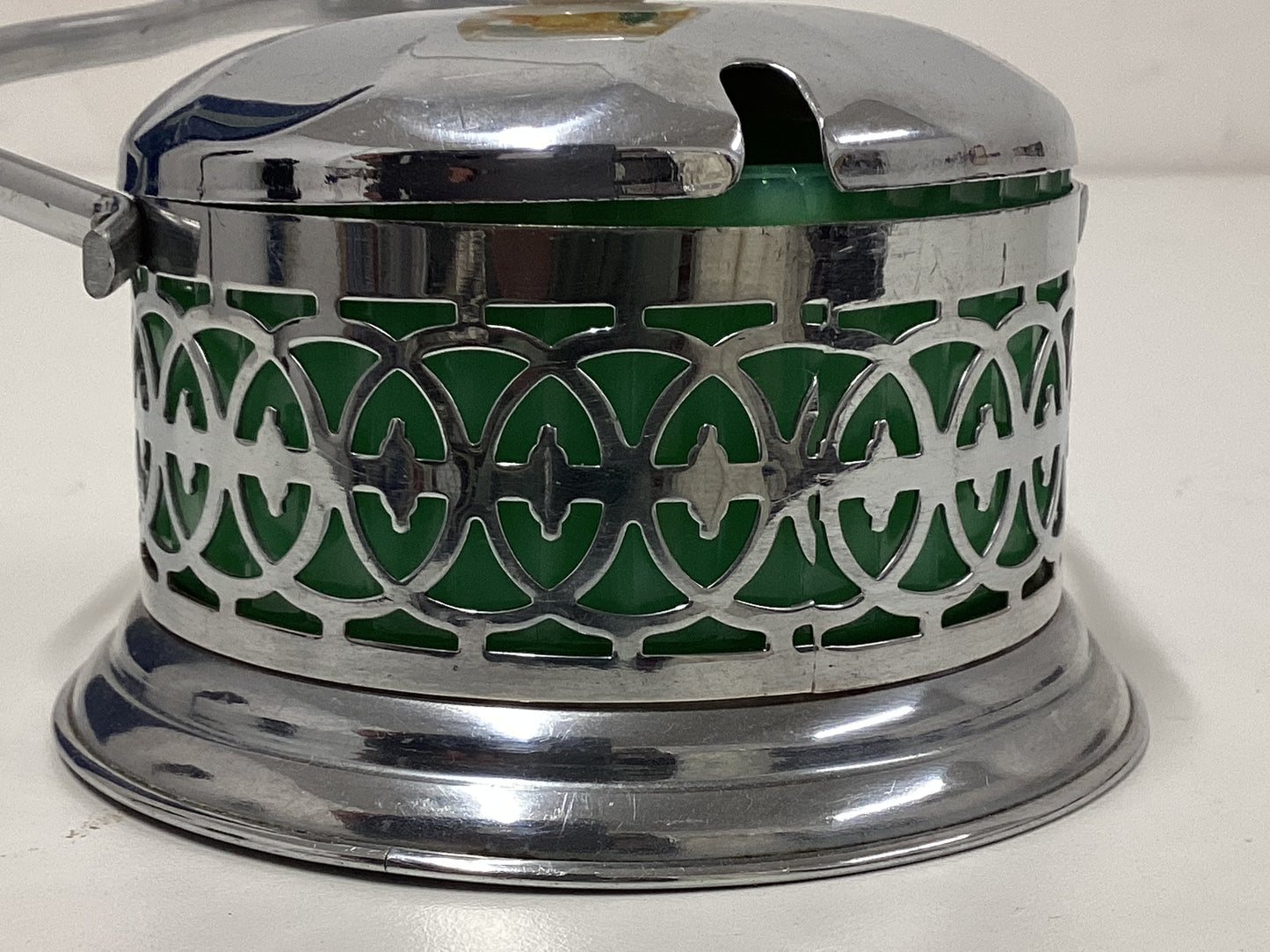Vintage Milk Glass Preserve Pot