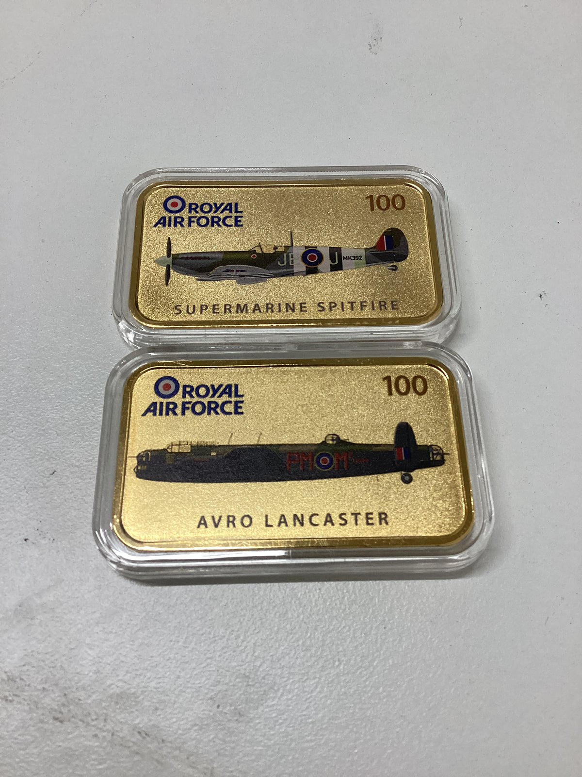 RAF Centenary Gold Plated Ignots
