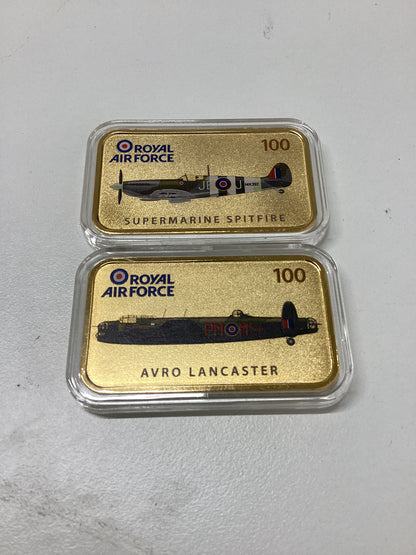 RAF Centenary Gold Plated Ignots
