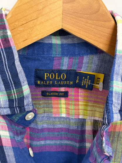 Polo Ralph Lauren Mens Blue/Yellow/Pink Shirt Size S