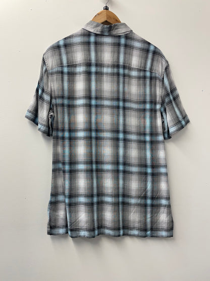 BNWT AllSaints Pondosa Shirt In Aqua Blue Size Medium