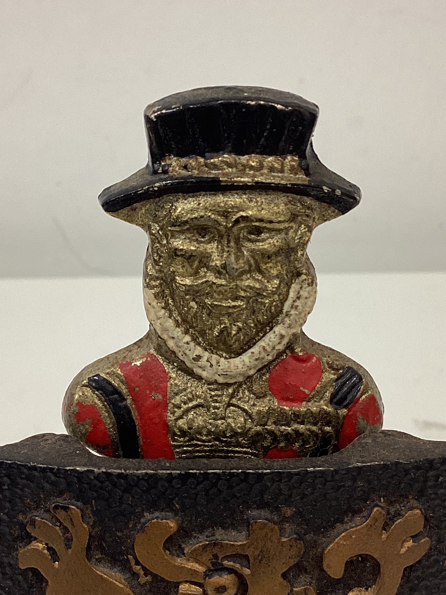 Brass Bell & Brass Bottle Opener Beefeater Soldiers