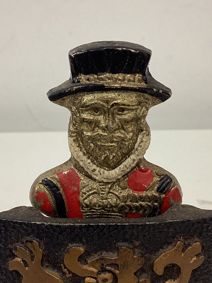 Brass Bell & Brass Bottle Opener Beefeater Soldiers