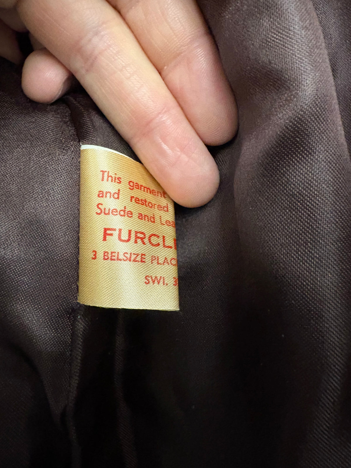 Vintage Faux-Fur Womens Brown Winter Coat
