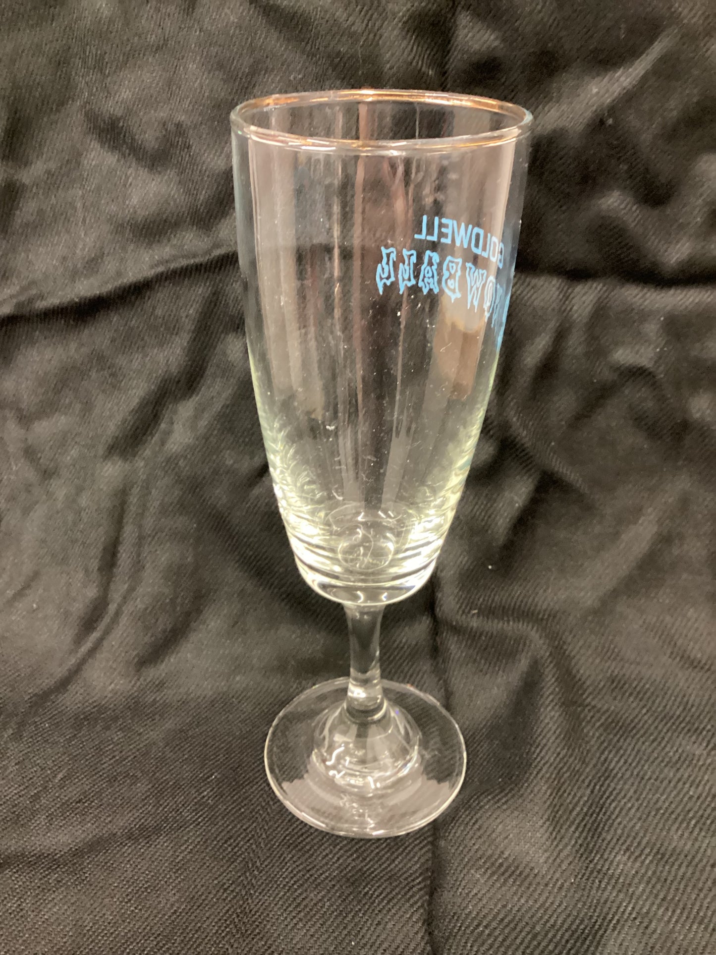 Pair Of Vintage Kitsch Golden Snowball Glasses