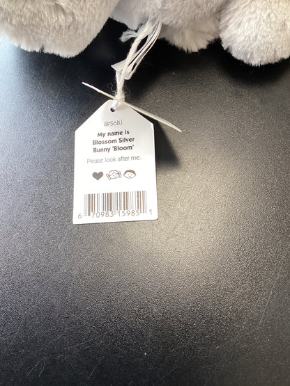 Blossom Silver Bunny JellyCat with tags