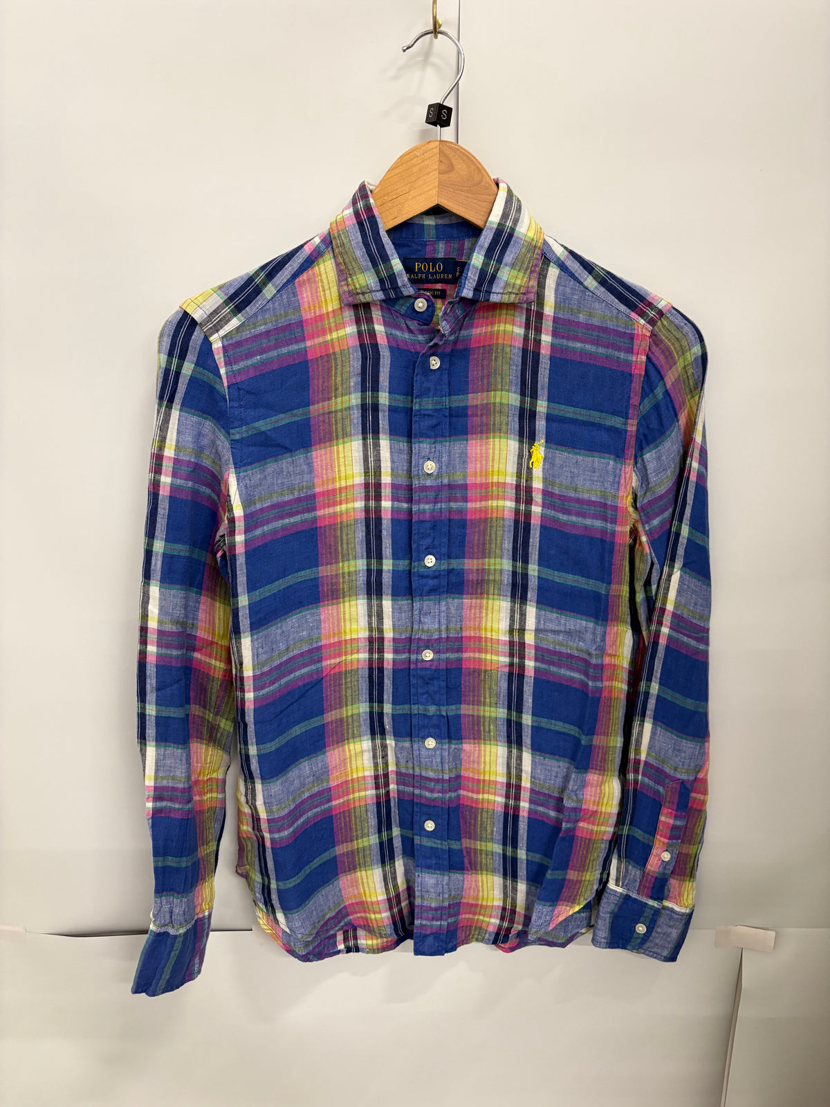 Polo Ralph Lauren Mens Blue/Yellow/Pink Shirt Size S