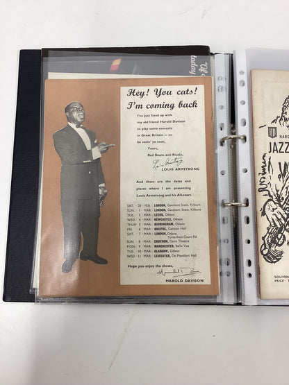 21 Vintage Jazz Programmes In Folder
