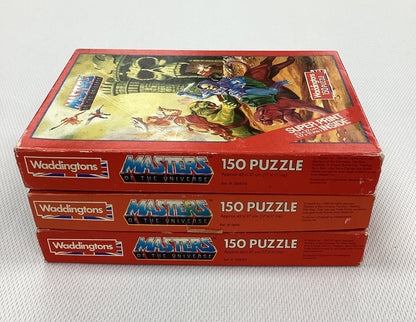 3 Vintage Masters Of The Universe 150 Piece Jigsaw Puzzles