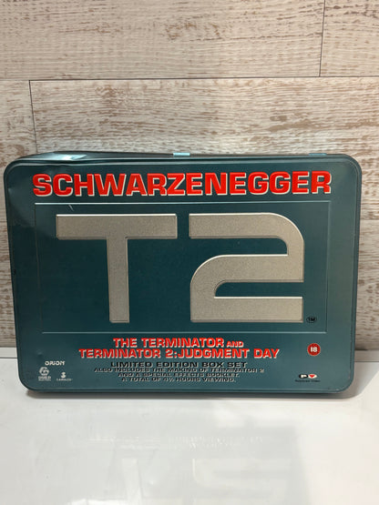 T2 Terminator 1 & 2 VHS Tin Boxset Limited Edition