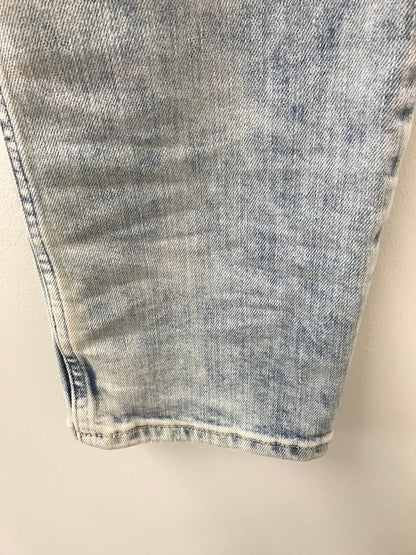 BNWT All Saints Cigarette Damaged Light Blue Jeans Size 34/30L