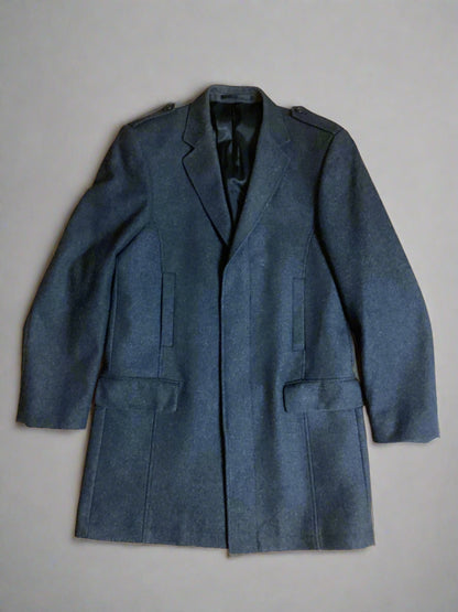 Lambretta Wool Blend Grey Overcoat Size 38"