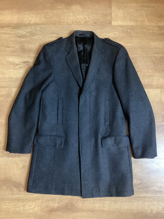 Lambretta Wool Blend Grey Overcoat Size 38"
