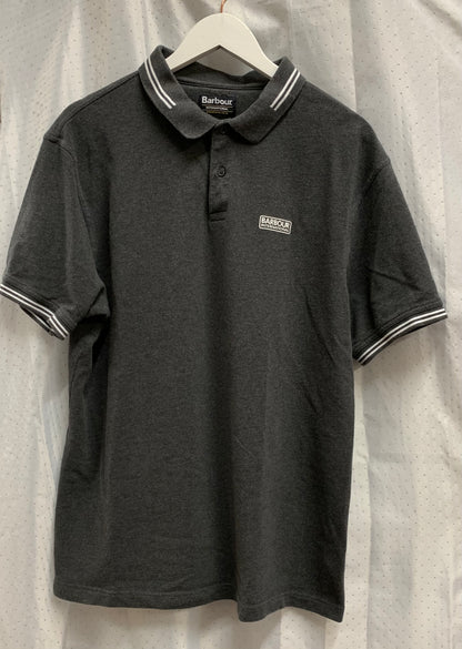 XXL Barbour International Grey Polo Shirt