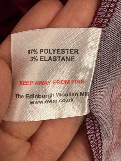 Edinburgh Woollen Mill Isle Collection Red Cowl Neck Dress Size M - BNWT