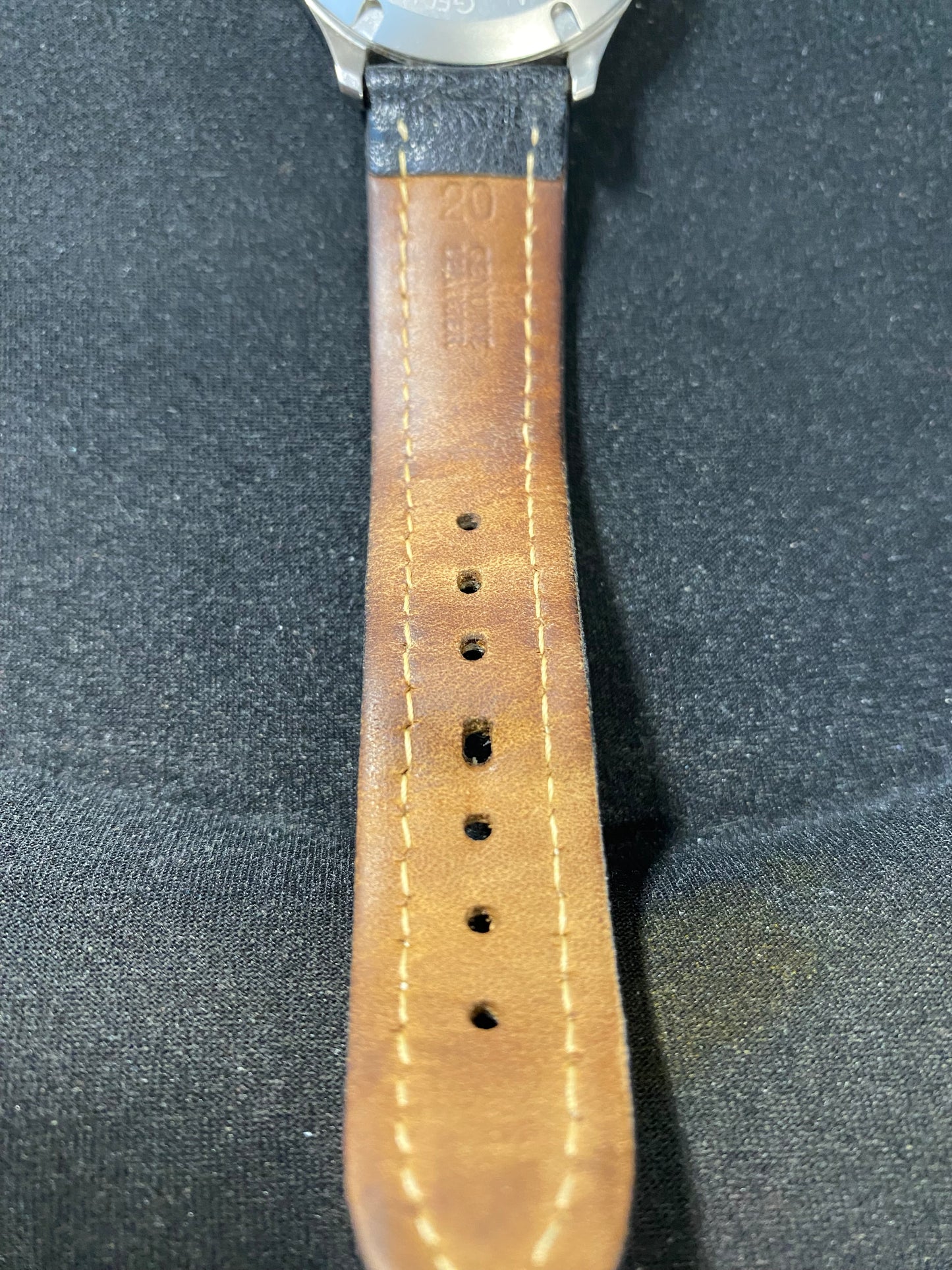 Archimede Pilot Sapphire Crystal Automatic Wrist Watch with Black Leather Strap