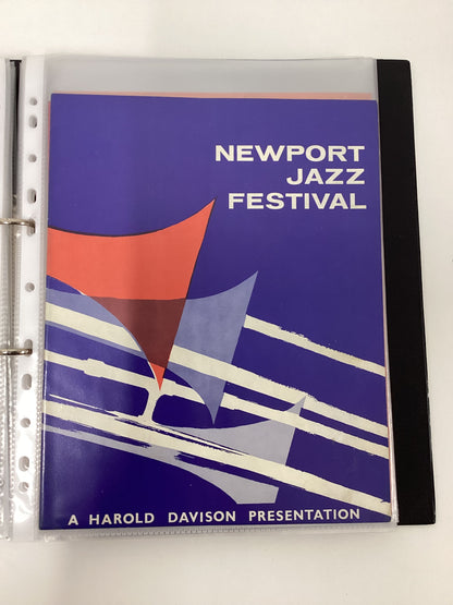 21 Vintage Jazz Programmes In Folder