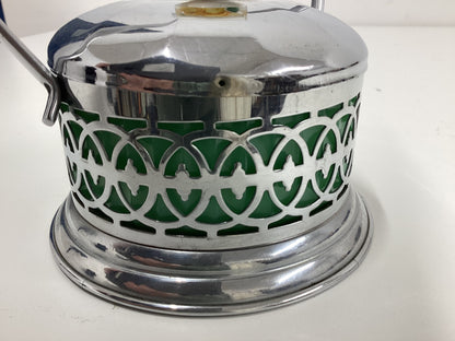 Vintage Milk Glass Preserve Pot