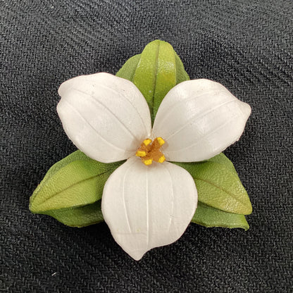 Trillium Ontario Floral Emblem Lapel Pin