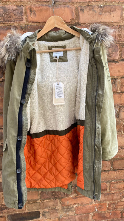 Pepe Jeans Ladies Green Parka BNWT size 16