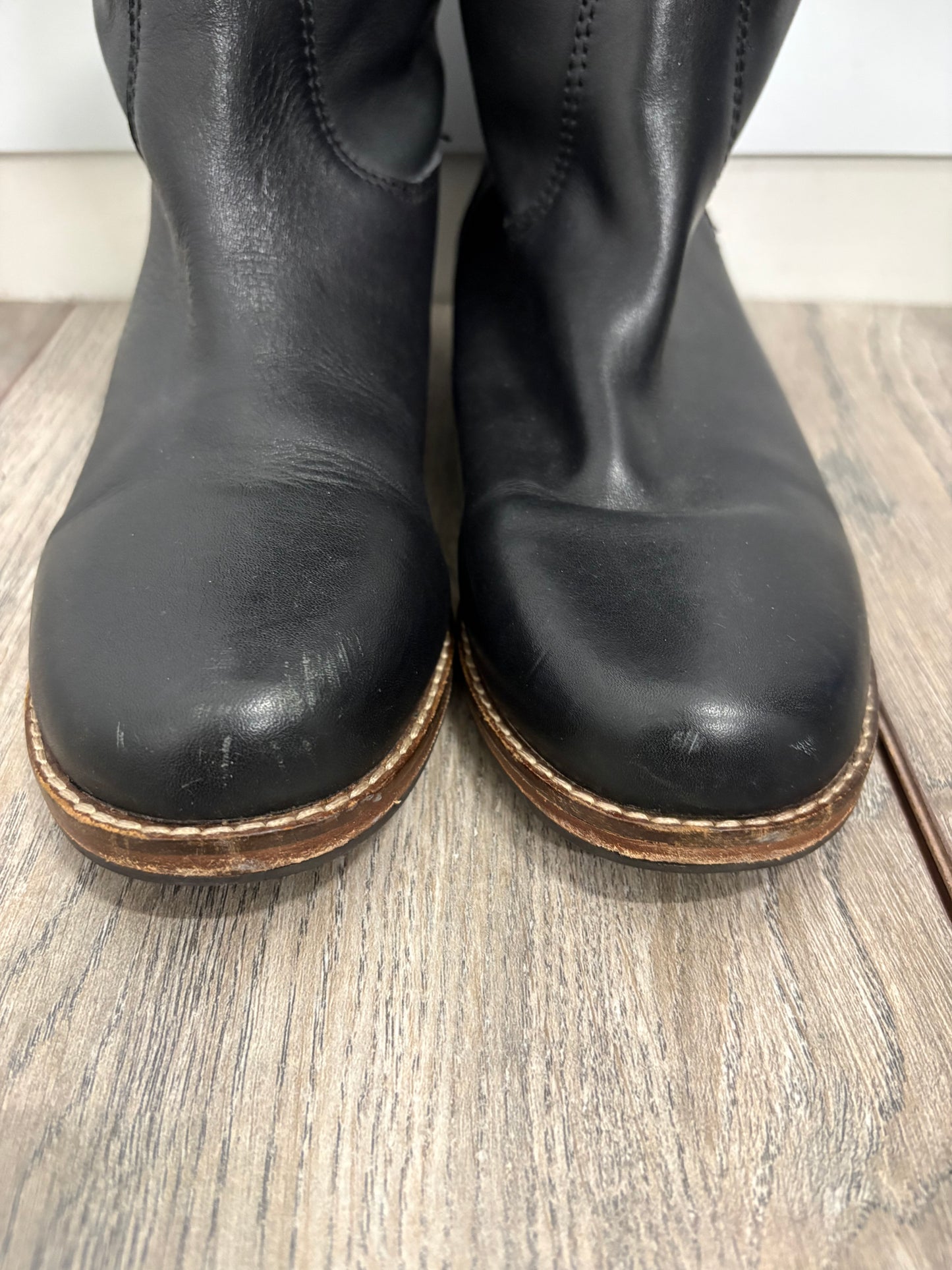 Pour La Victoire Black Leather Riding Boots Size 6.5 (US 8.5)