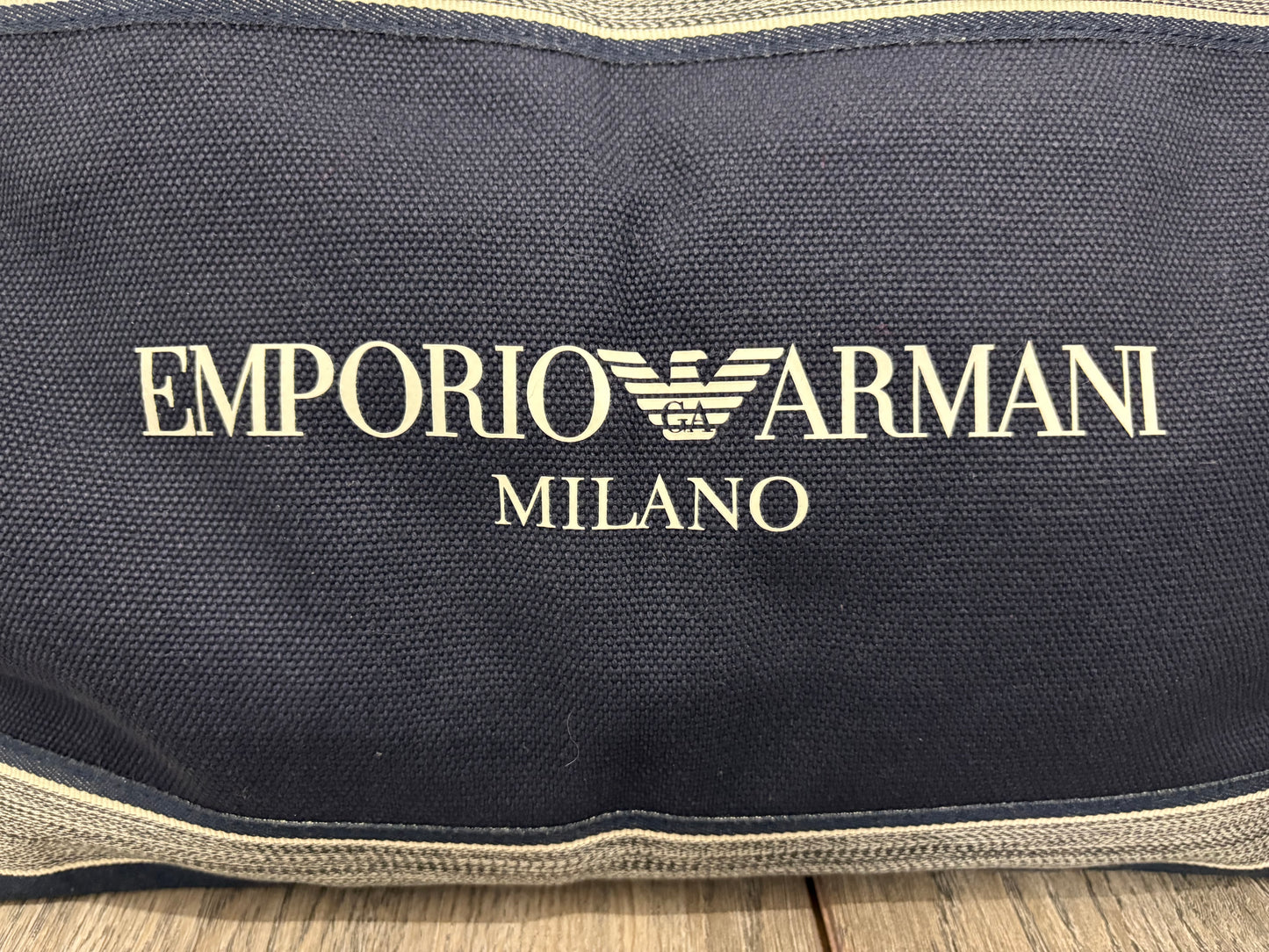 Emporio Armani Canvas Clutch Bag