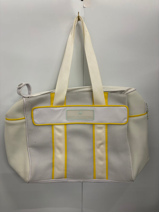 Adidas Stella McCartney White/Yellow Mesh Tote Bag