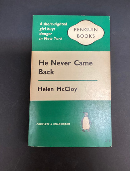He never came back by Helen McCloy