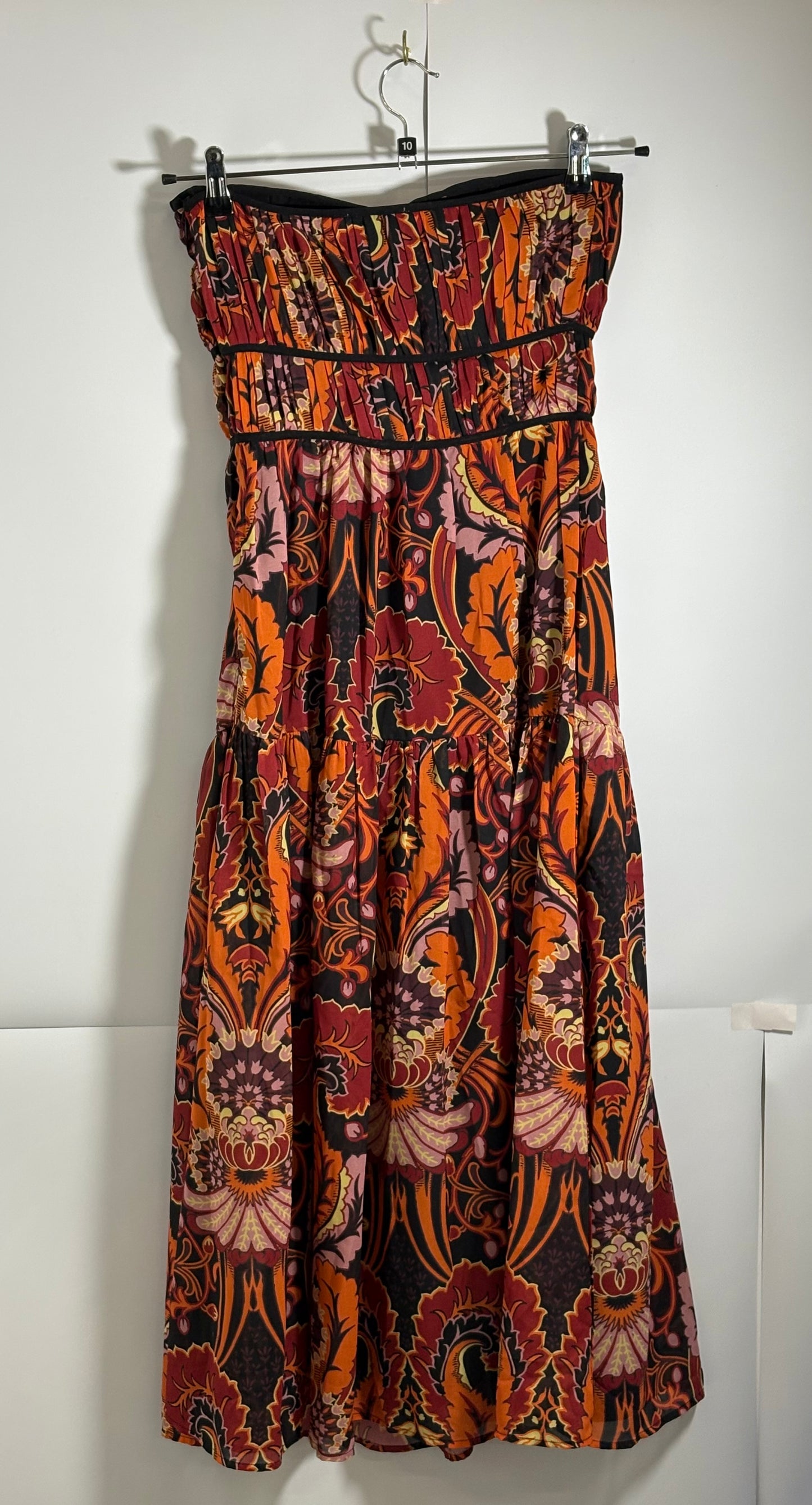 Oasis Paisley Print Halter Midi Dress Size 10 - BNWT