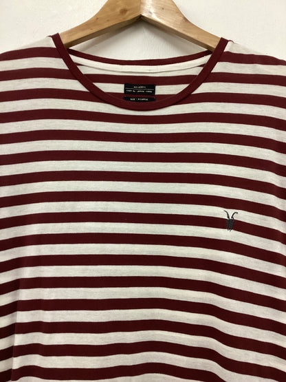 AllSaints XL Mens Striped T Shirt