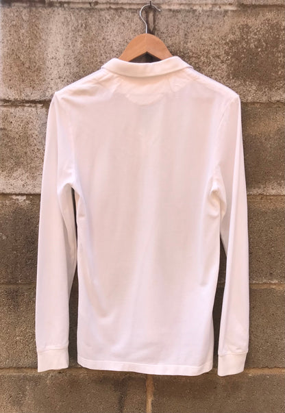 All Saints 100% Cotton  Extra Small White Long Sleeved Collard Top